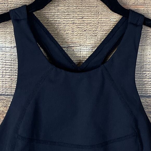 Free People Movement Sports Bra Racerback Front Cutout Black Size XS - Picture 3 of 10